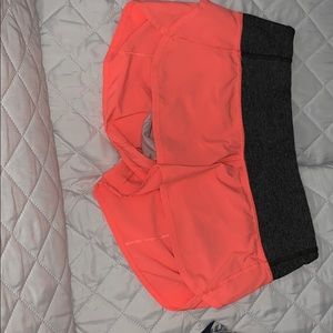 Lululemon pink shorts. Size 4.
